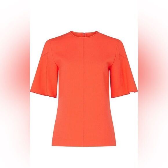 Victoria Victoria Beckham Flounce Hem Sleeve Top US 2 - Picture 5 of 11